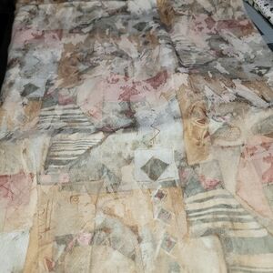 Abstract Patterned Upholstery Fabric 1 1/4 Yards